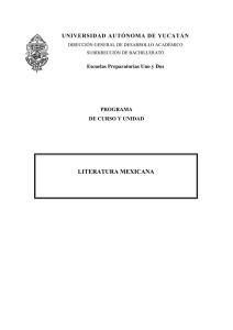 literatura mexicana - Preparatoria Uno