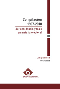 Jurisprudencia, volumen 1 - Tribunal Electoral del Poder Judicial de