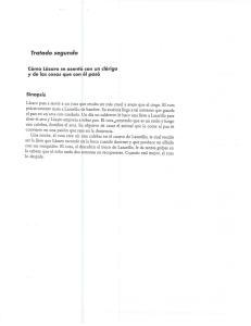 Page 1 Trafado segundo cómo Lázaro se asentó con un clérigº y de