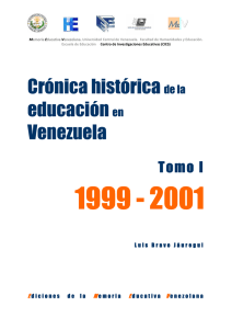 Crónica histórica de la educación en Venezuela