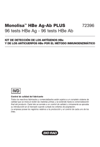 Monolisa™ HBe Ag-Ab PLUS 72396 96 tests HBe Ag - 96 - Bio-Rad