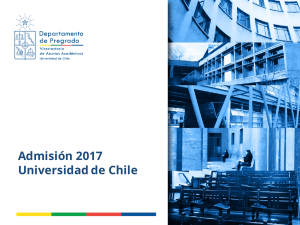 Vías de Admisión - Universidad de Chile