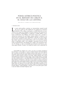 POESÍA SATÍRICO-POLÍTICA EN EL REINADO DE CARLOS II. EL