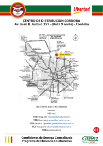 CENTRO DE DISTRIBUCION CORDOBA Av. Juan B. Justo 6.351
