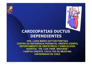 cardiopatias ductus dependientes