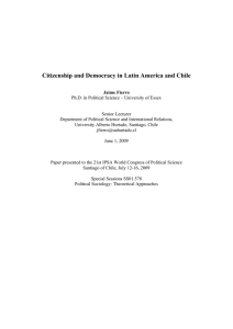 Citizenship and Democracy in Latin America and Chile