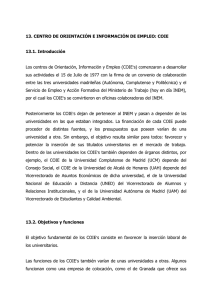 13. CENTRO DE ORIENTACIÓN E INFORMACIÓN DE EMPLEO