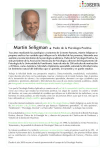 Martin Seligman Padre de la Psicología Positiva