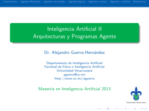 Inteligencia Artificial II Arquitecturas y Programas Agente