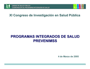 programas integrados de salud prevenimss