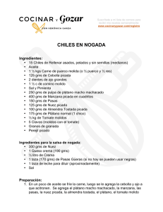 CHILES EN NOGADA - Cocinar y Gozar
