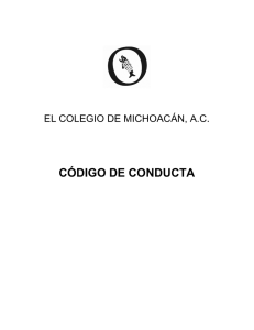 Código de Conducta de El Colegio de Michoacán