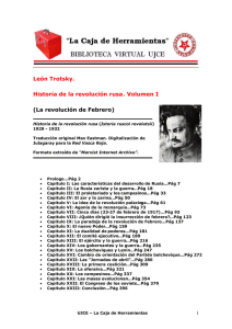 León Trotsky. Historia de la revolución rusa. Volumen I (La