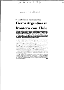 Cierra Argentina su frontera con Chile