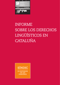 Informe sobre los derechos lingüísticos en Cataluña