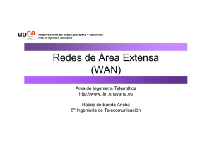Redes de Área Extensa (WAN) - Área de Ingeniería Telemática