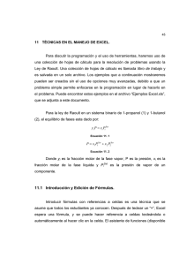 11.1 Introducción y Edición de Fórmulas.