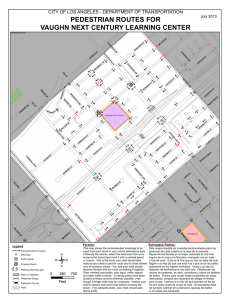 vaughn next century learning center pedestrian routes for