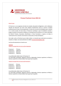 Proceso Practicum Curso 2015-16