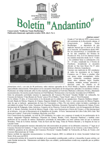 Conservatorio "Guillermo Tomás Bouffartigue" Publicación