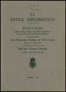el estilo diplomático - Real Academia Española