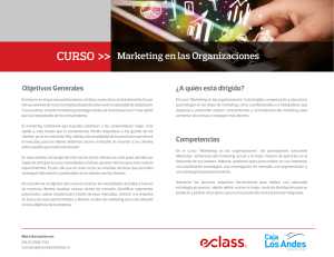 CURSO >> Marketing en las Organizaciones