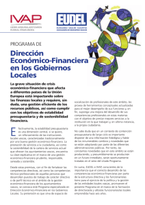 Dirección Económico-Financiera en los Gobiernos Locales
