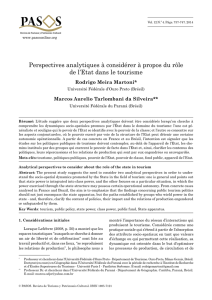 Perspectives analytiques à considérer à propos du rôle de l