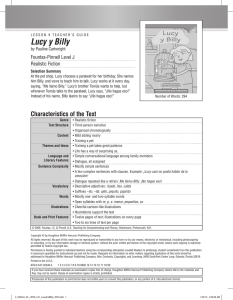 Lucy y Billy - Houghton Mifflin Harcourt