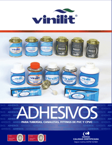 para tuberías, canaletas, fittings de pvc y cpvc