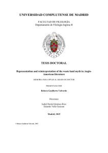 representation and reinterpretation of the waste land myth in anglo