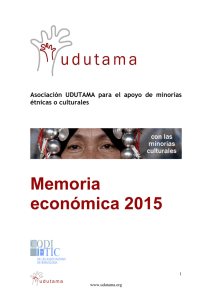 Memoria económica 2015