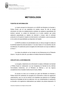 Metodología - MurciaSalud