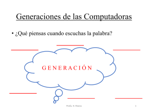 Generaciones de las Computadoras