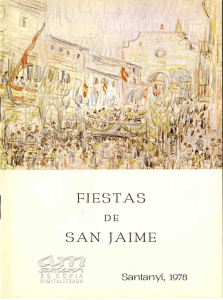 1978 - Programa de festes de Sant Jaume de Santanyí