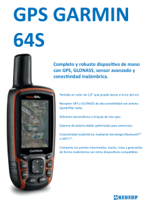 Completo y robusto disposiƟvo de mano con GPS, GLONASS