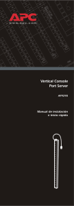 Vertical Console Port Server Installation and Quick Start