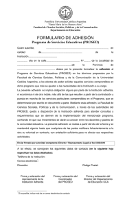 formulario de adhesión - Universidad Católica Argentina