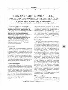 ADENOSINA y ATP: TRATAMIENTO DE LA