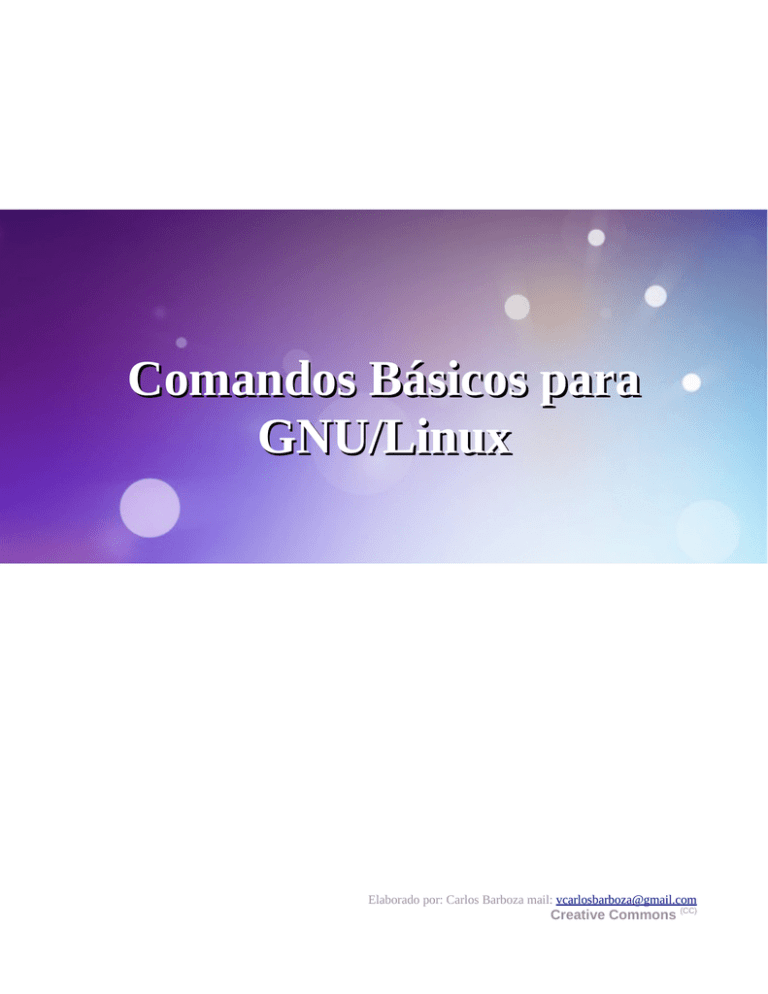 Comandos Básicos para GNU/Linux