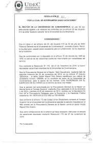 RESOLUCIÓN No. 001 DE 05 DE ENERO DE 2015