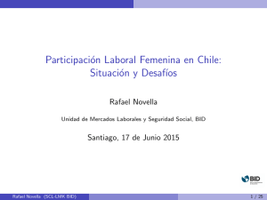Participación Laboral Femenina en Chile: Situación y