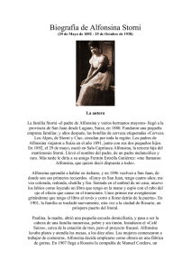 Biografía de Alfonsina Storni - CENTRO CULTURAL ALFONSINA