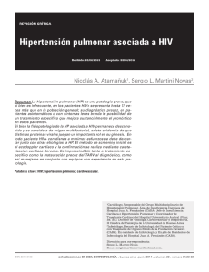 Hipertensión pulmonar asociada a HIV