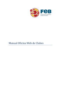 Manual Oficina Web de Clubes - Federación Guipuzcoana de