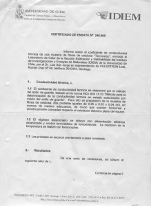 Certificado de Ensaye Nº 246.905 de fecha 21 julio 2000