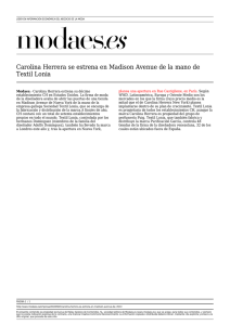 Carolina Herrera se estrena en Madison Avenue de la