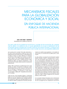 mecanismos fiscales para la globalización económica y social. un