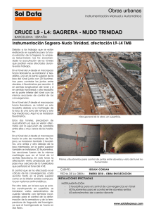 Obras urbanas CRUCE L9 - L4: SAGRERA