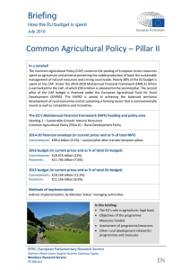 Common Agricultural Policy – Pillar II - European Parliament
